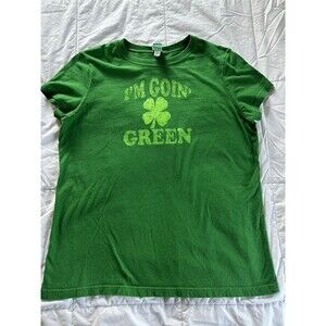 I’m Going Green Women’s Junior Size Green T-Shirt, St Patrick’s Day, Size XXL